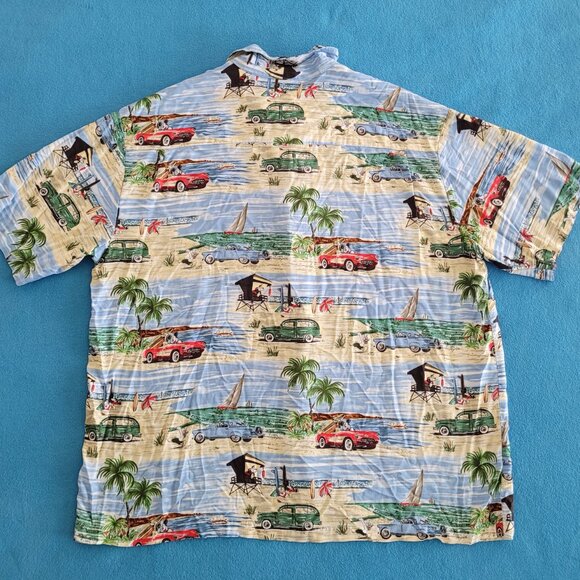 WALT DISNEY WORLD Hawaiian Shirt MICKEY GOOFY PLUTO DONALD Beach Vacation Sz XL - Picture 10 of 12